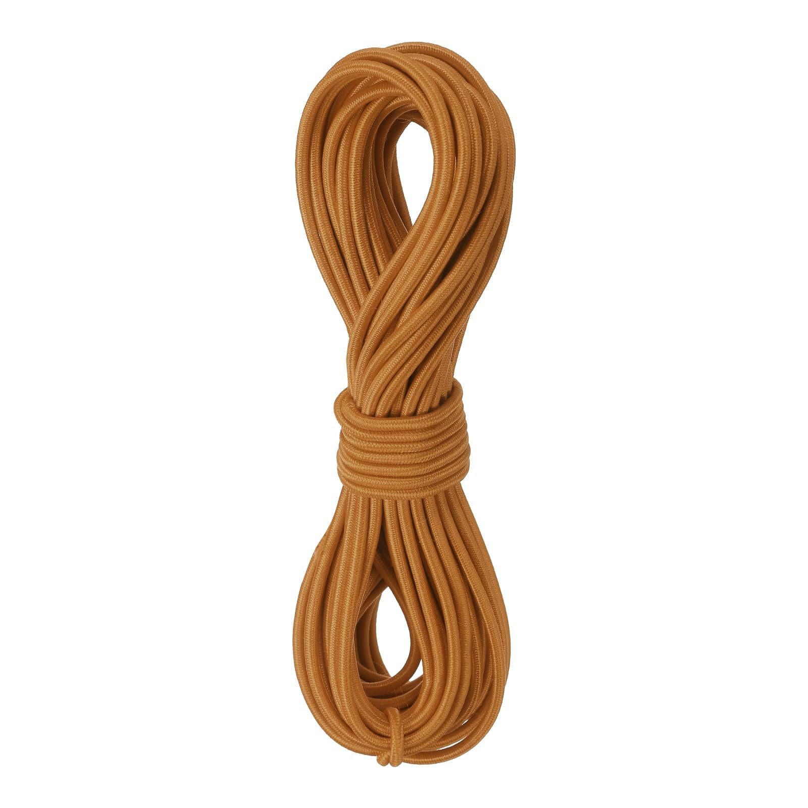 Rebower Elastic Cord Stretch String Heavy Rope 2.8mm 11 Yards Long Rubber Rope [for Sewing, Camping, DIY Craft, Bead Necklaces Making, Outdoor] - Light Brown