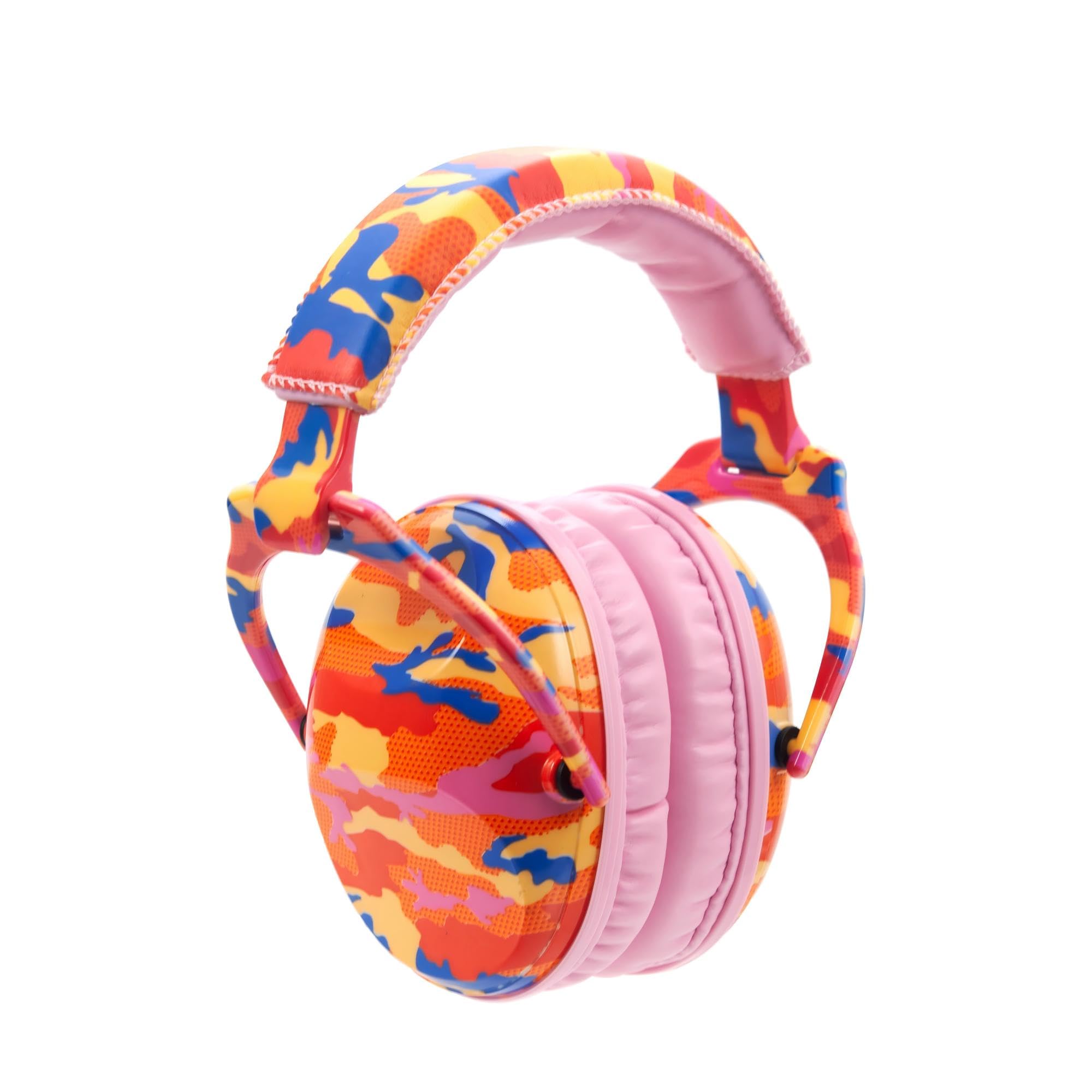 PROTEAR SNR 28 dB Kids Ear Protection Ear Muffs,Ideal Hearing Protectors for Noise Sensitivity Children under Fireworks,Travel, Sports Events and Noisy Surroundings(Camouflage Orange)