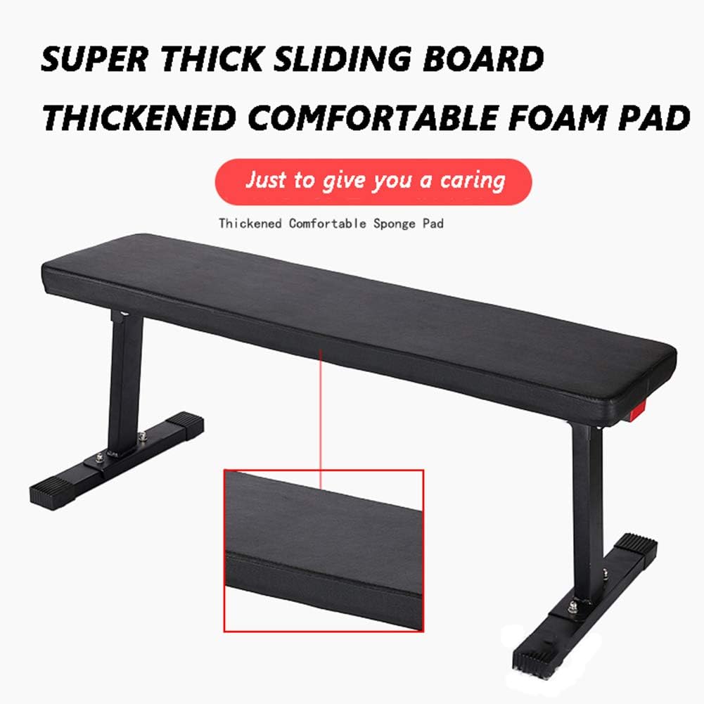 ZQQ Flat Weight Bench, Foldable Capacity Weight Bench - Workout Utility Bench Capacity Sit Up Bench Weight Training and Abdominal Training Folding Bench: Sports & Outdoors