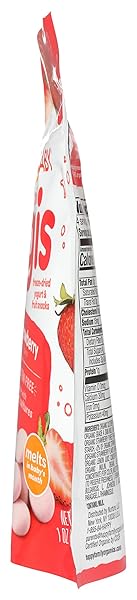 HAPPY BABY ORGANICS YOGIS FREEZE-DRIED YOGURT & FRUIT SNACK, STRAWBERRY, 1 OUNCE (PACK OF 1)