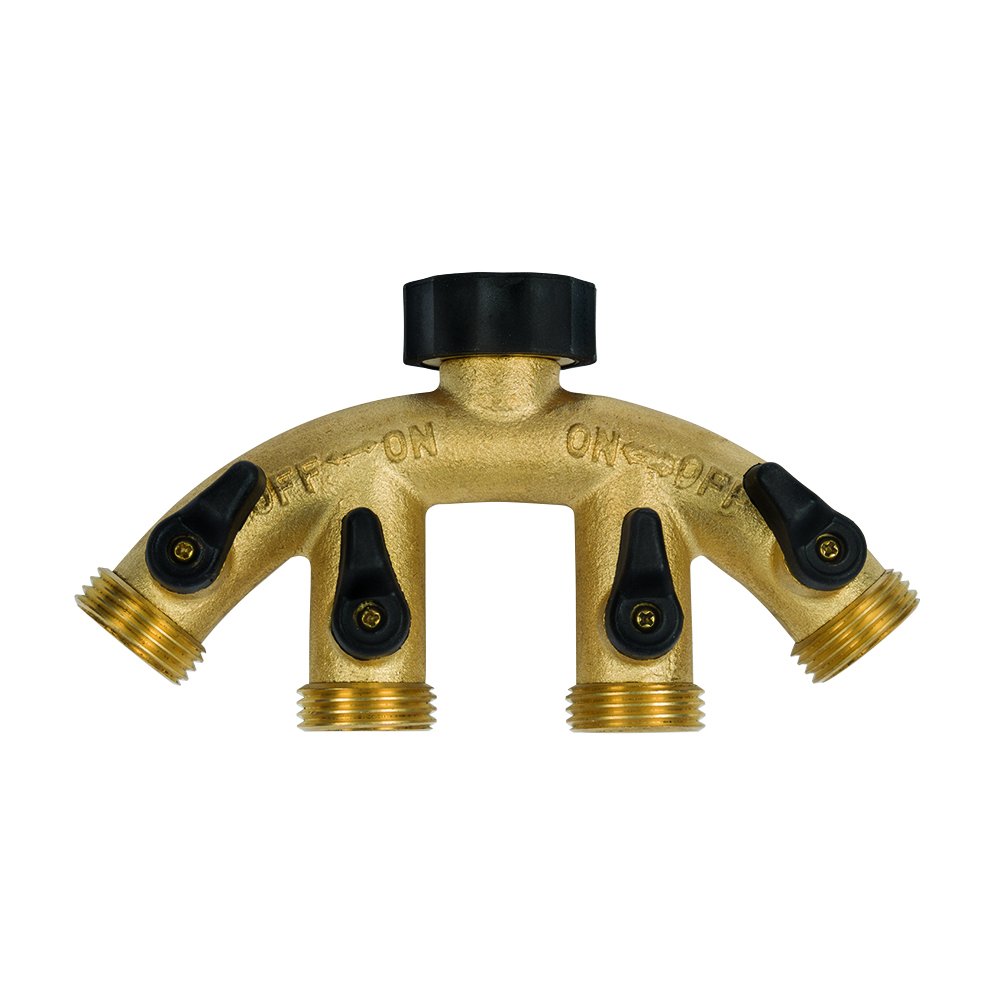 Gilmour Brass 4-Way Connector 44GF
