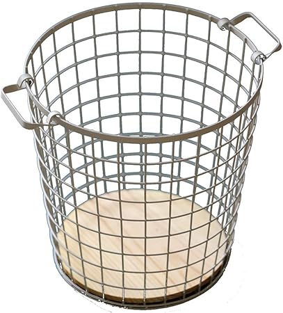 HBF Cesta de lavandería de Rejilla de Hierro, baño de Almacenamiento