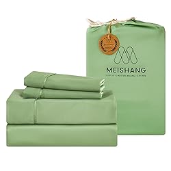 MEISHANG Extra Deep Pocket King Sheets Set Rayon