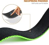 Taglory Reflective Nylon Dog Collar XS Green Safety Buckle Neoprene Padding view 4