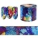 BORN PRETTY 1m Gradient Starry Sky Nail Foil Blue Holographic Paper Nail Manicure Sticker