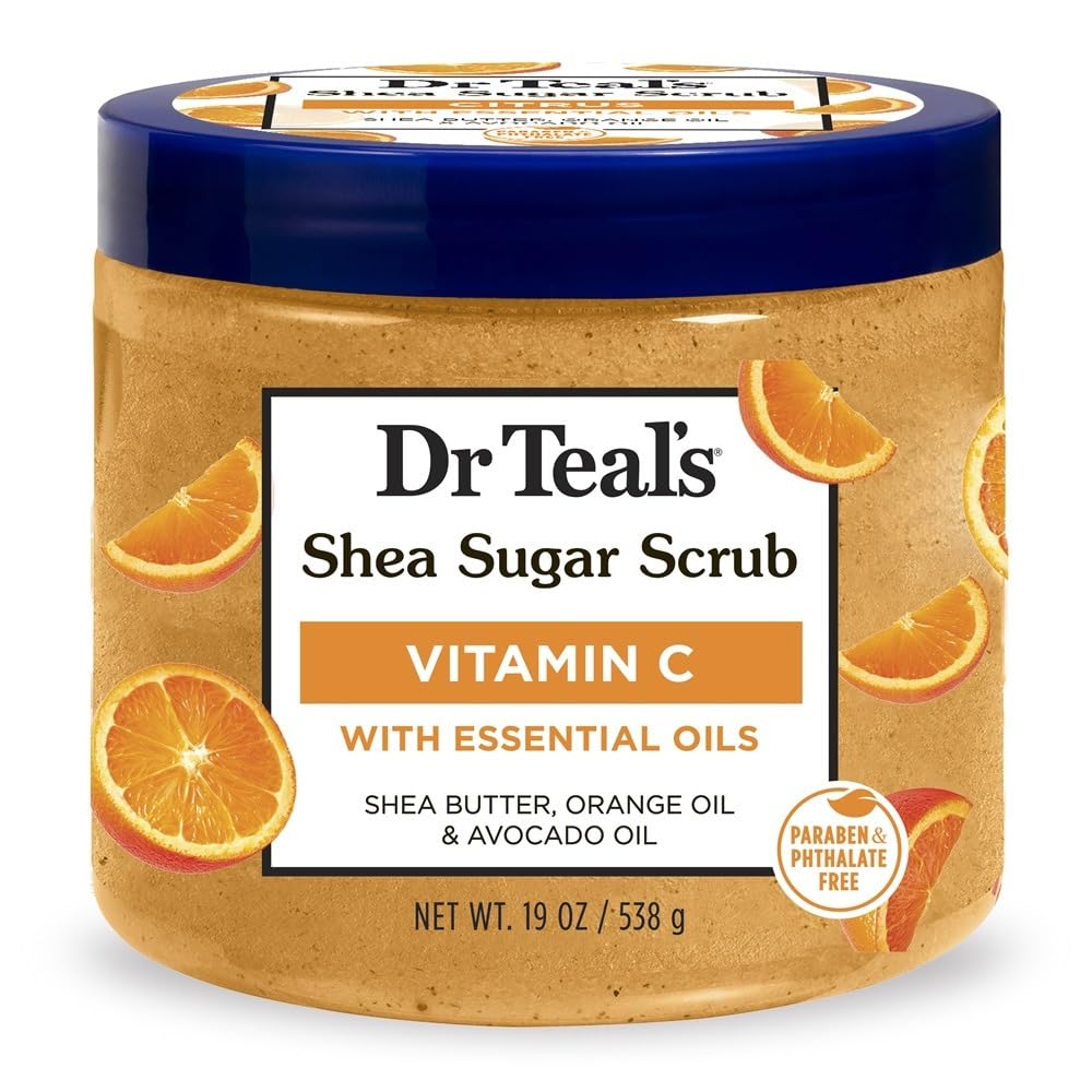 Dr Teal’s Vitamin C Shea Sugar Scrub with Essential Oils 538g — image 1