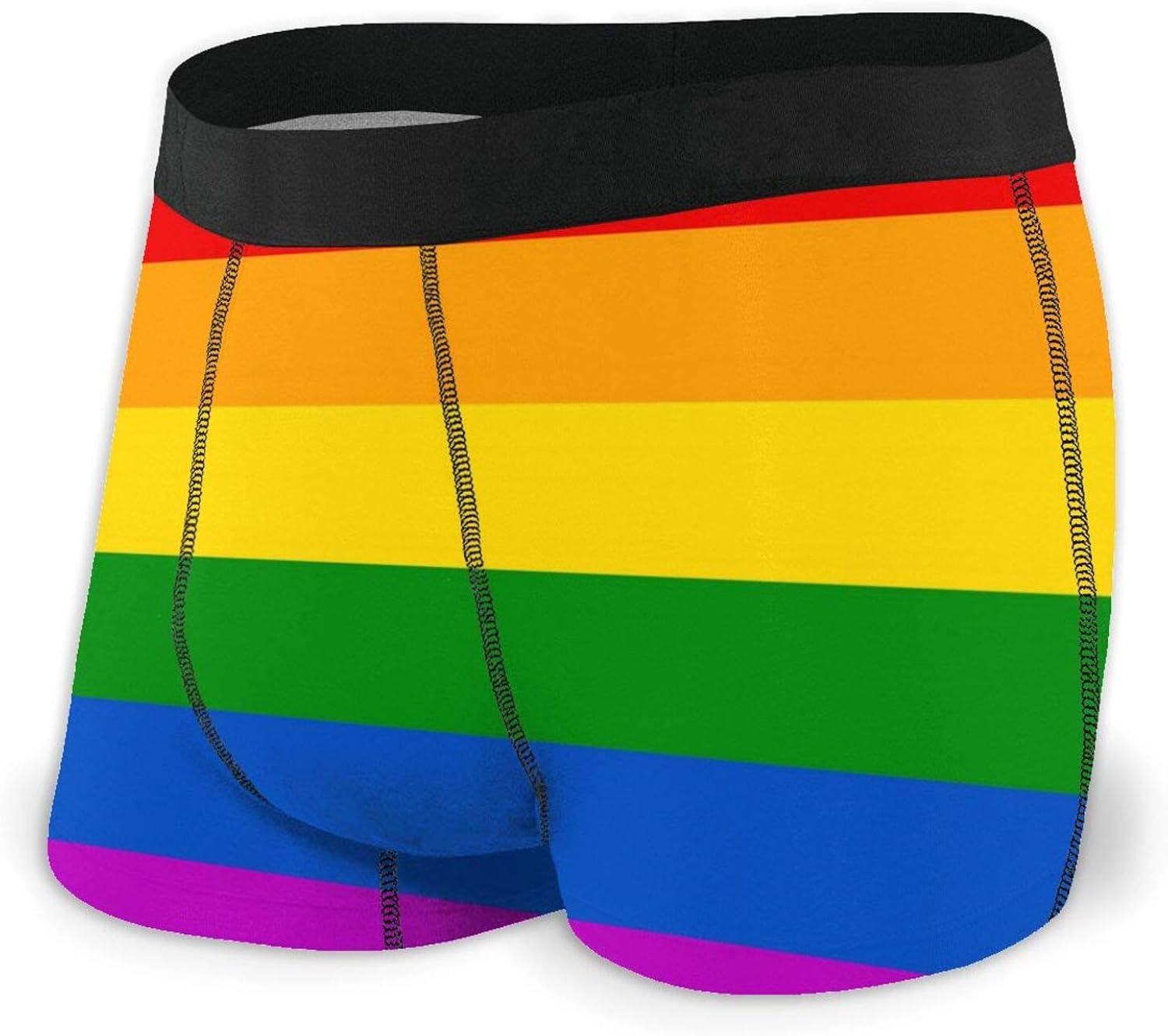 Rainbow Men's Underwear Boxer Briefs No RideUp Underpants SXXL Amazon.ca Clothing & Accessories