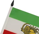 AZ FLAG Iran Old Persia Table Flag 5x8 Polyester with Pole & Base view 4