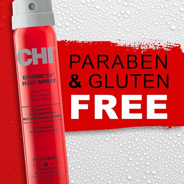 CHI ENVIRO 54 HAIRSPRAY, NATURAL HOLD, LIGHTWEIGHT SPRAY TO FINISH & SECURE A VARIETY OF HAIRSTYLES, SULFATE & PARABEN-FREE, 2.6 OZ
