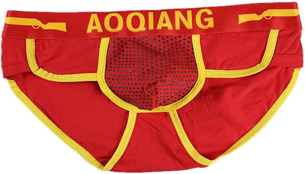 Roiper Intimates Underpants,Fashion Men's Boxer Briefs Shorts Soft Cotton Underwear Bulge Pouch Underpants (Black, Grey, White, Sky Blue, Red, Orange, Blue)