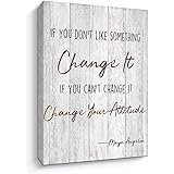 Maya Angelou Quotes Wall Art Motivational Canvas Print Home Office Wall Decor (Motto-E)