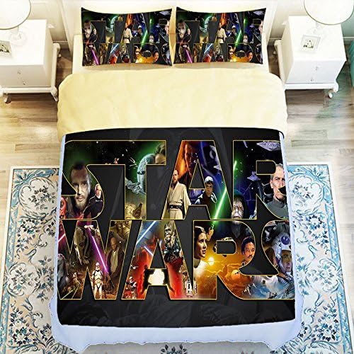 Custom Star Wars Movie Wallpaper 4 Piece Duvet Cover Set Queen Size