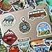 Outdoor Adventure Tourism Theme Stickers Pack 50-Pcs Decals of Laptop Stickers Decals for Cars Motorcycle Portable Luggages Laptops Waterproof Sunlight-Proof (Outdoor Landscape)
