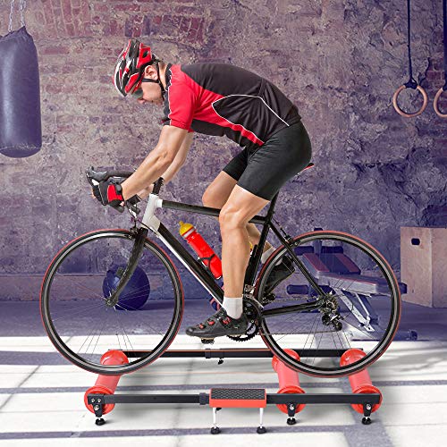 Soozier Bike Roller Adjustable Trainer Indoor Fitness Cycling Parabolic