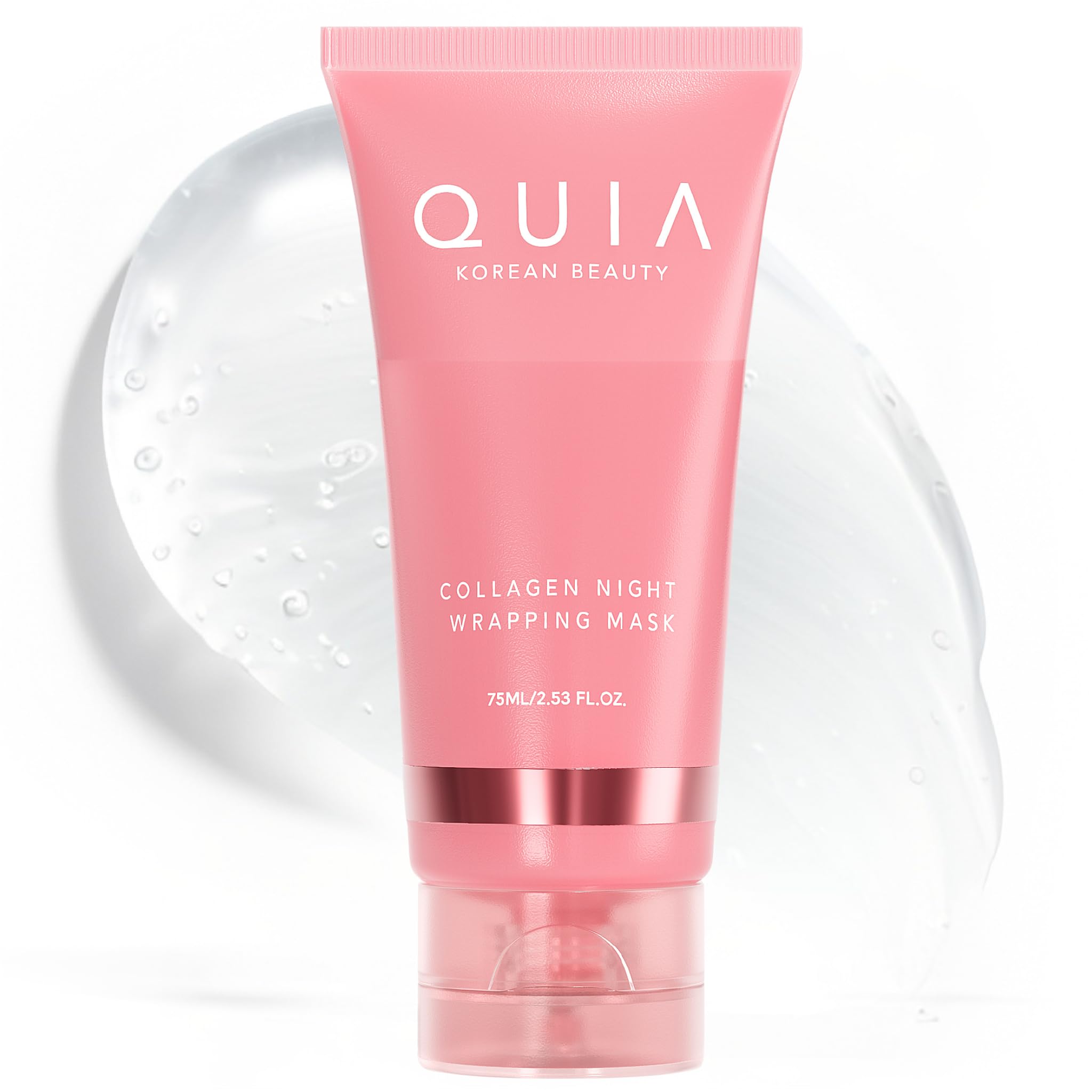 Photo 1 of QUIA Overnight Collagen Wrapping Mask – Wake Up with Firmer, Hydrated Skin – Easy Peel-Off Formula – Korean Skincare for Radiance and Elasticity – For All Skin Types, 75ml