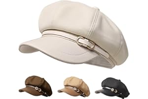 Busnos Newsboy Hats and Caps Women's Octagonal Hat Beret Women Trendy Cute Dress Hats Fall Ladies Coraline Hat Fashion