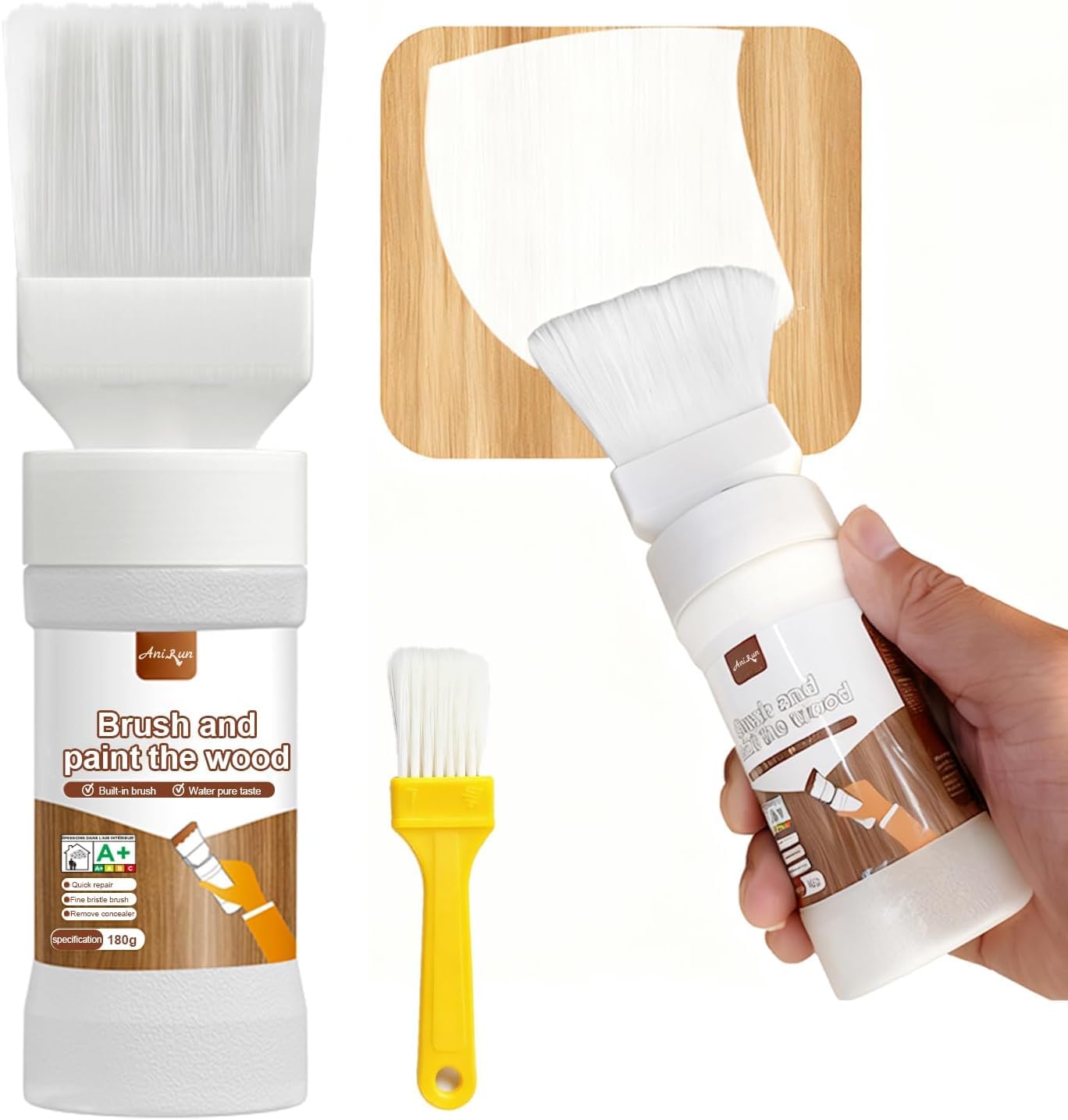Photo 1 of *MINOR DAMAGE - USED*
6.35 Fl Oz White Touch Up Paint, White Paint for wood, Doors, Cabinets, Furniture & Metal Surfaces, Quick-Drying Formula, Easy Application