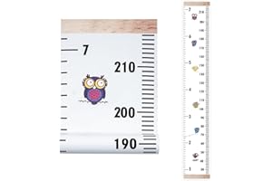CAIRIAC Owl Growth Chart Sticker Wall Decal, Vinyl Height Measurement for Wall Medical Office, Height Growth Chart Ruler for 