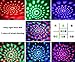 Zitronik Disco Ball Strobe Light Party Lights Disco Lights Karaoke Machine 3W Dj Light LED Portable 7Colors Sound Activated Stage Lights for Festival Bar Club Party Outdoor and More (with Remote)