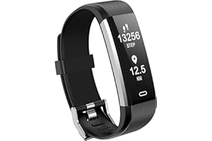 LIVIKEY Fitness Tracker, Fitness Watch with Heart Rate Sleep Monitor, Pedometer, Calorie Counter, Sleep Tracker, IP67 Waterproof Activity Tracker for Women Men