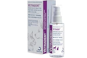 VETRADENT Oral Spray for Dogs & Cats with Biotrate Technology, Fight Plaque & Tartar, Freshen Breath, Maintain & Promote Good