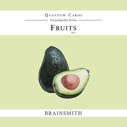 Brainsmith Quantum Flash Cards, Fruits - Educational Flashcard Set 1 for Toddlers and Kids (8 months to 8 years) for Visual and Brain Development