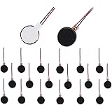 BOJACK 20PCS Mini Vibration Motors DC 3V 12000rpm 10mmx3mm Flat Coin Button-Type Micro DC Vibrating Motor for Mobile Cell Pho