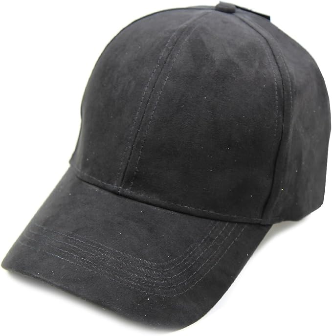Suede Velcro Back Baseball Cap DYFWCAP888 (Black) Amazon.ca Clothing