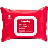 Duradry Sweat Control Body Wipes &ndash; Full-Body Sweat Protection, Unscented | Easy-to-use sweat control for chest, hands, feet, back, groin and more. Stay fresh and confident wherever the day takes you.