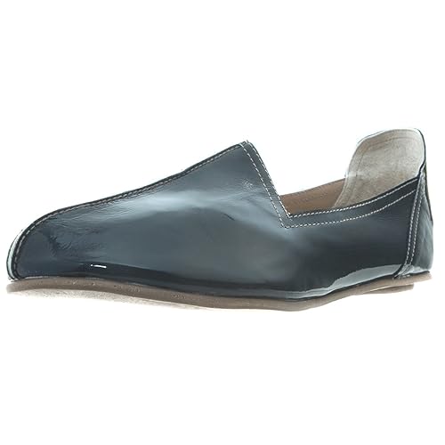 navy blue patent leather loafers