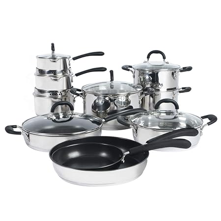 ProCook Gourmet Steel Kochgeschirrset, 10-teilig