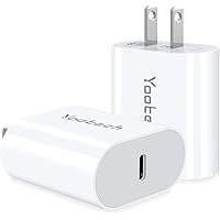 [2-Pack] USB C Charger, Yootech 20W USB C Wall Charger Block Compatible with iPhone 13/13 Mini/13 Pro/13 Pro Max/12…