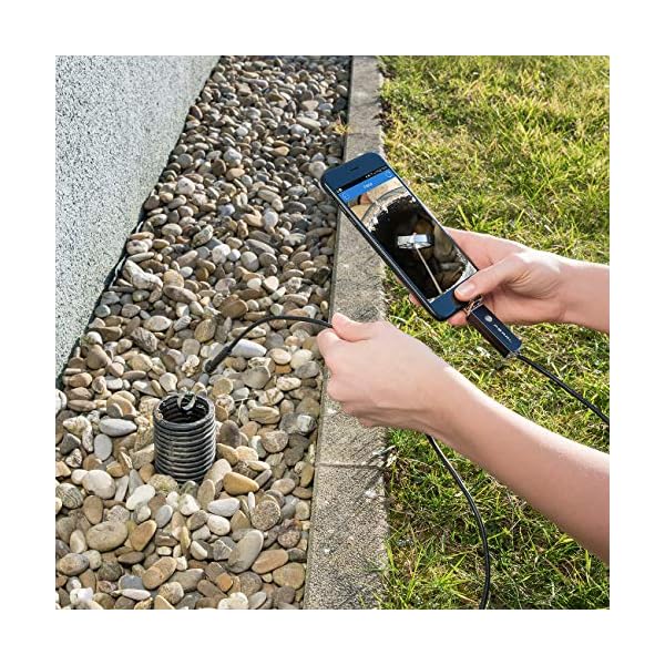 Somikon Rohrkamera: USB-HD-Endoskop-Kamera für PC und OTG-Android-Smartphone, 5 m, IP67 (Rohrkamera für Handy) – Bild 5