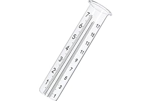 ZIXIANGKEJI 1pc 7in Garden Glass Rain Gauge for Yard Garden Outdoor Home(K89-2)