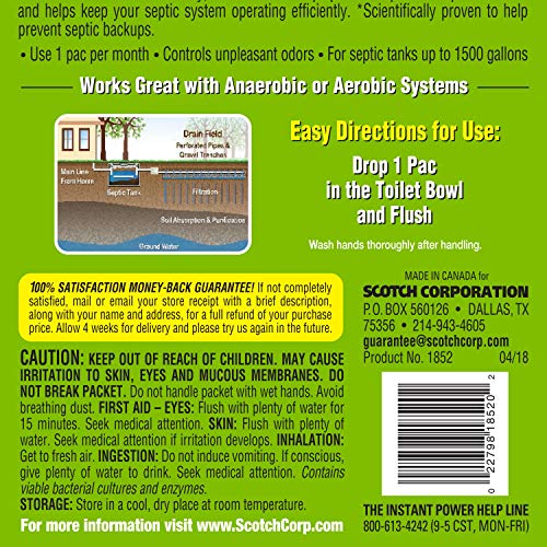 Instant Power Septic System Treatment Dissolving Pacs Pricepulse