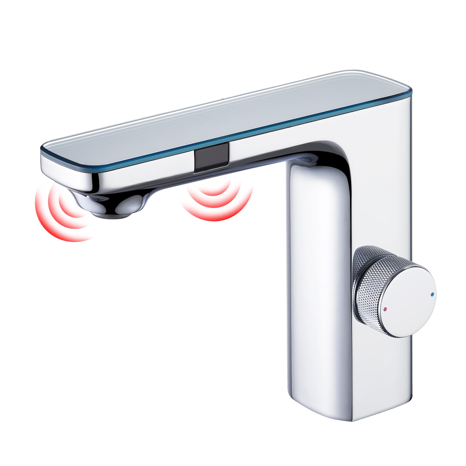 CREA Infrared Sensor Basin Mixer Tap, Touchless Tap for Bathroom, Automatic Basin Tap, Faucet Bathroom Sensor, Chrome — image 1