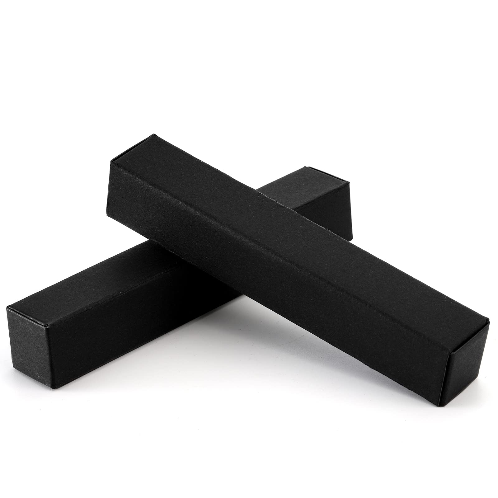 TOPZEA 118 Pack Lip Gloss Packaging Boxes, Kraft Paper Empty Lipgloss Packaging Cases Bulk Black Wrapping Box for Essential Oil, Mascara Tube, Perfume Sample, Small Business