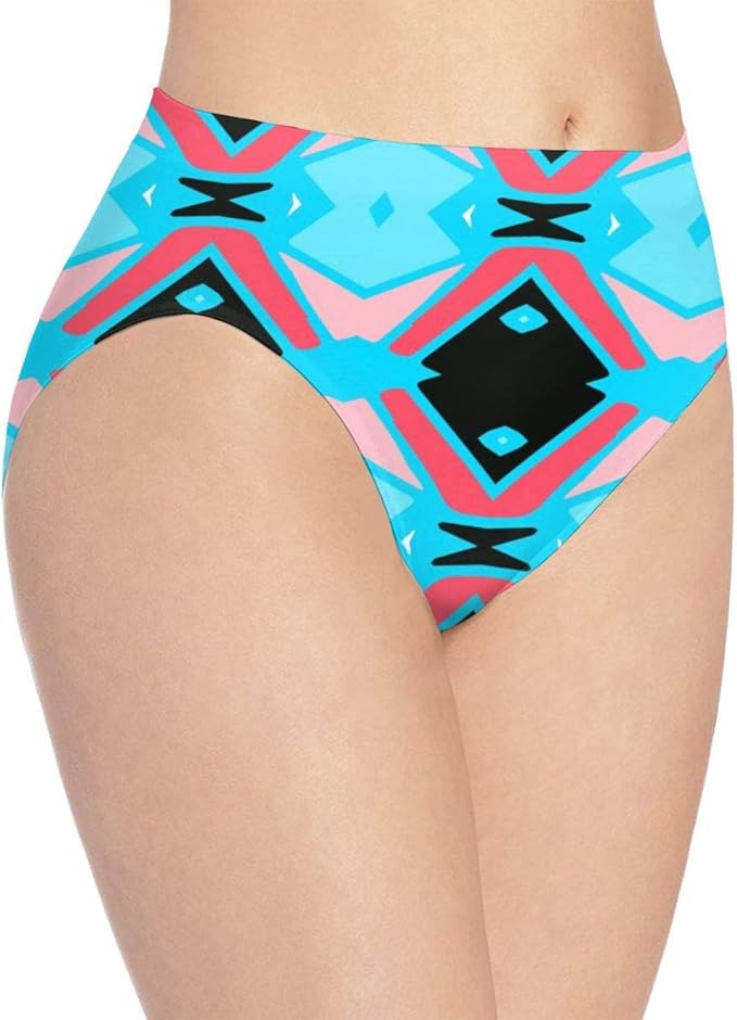 Womens Underwear Tribe Motif Modern Stylish Arabic Hot Bikini Brief Hipster Panties Panty Ladies