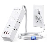 ORICO 9-in-1 Power Strip - 6 AC Outlets 3 USB A