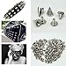 YoYoflyer 100pcs Silver Cone Metal Studs Rivet Spikes Screw Length 10mm for Punk Gothic Style Clothes Leather DIY