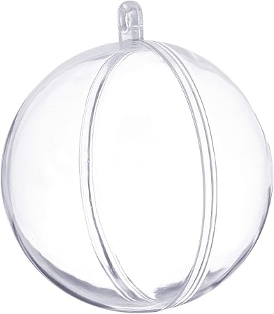 Boules De Décoration Lot De 10 Omter Boules De Noël Transparentes En Plastique Pour Noël Pâque Anniversaire Diamètre De 6 Cm