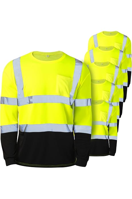 Camisa Ropa De Trabajo Reflectante Amazon Camisetas Con Bandas