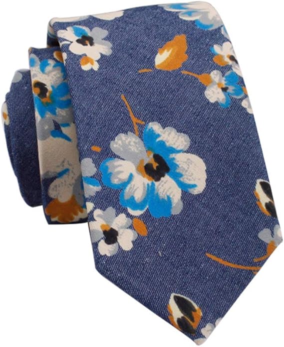 Amazon 冬萌 Huyumoe ネクタイ メンズ コットン 花柄 欧米風 カジュアル ファッション オシャレ プレゼント 結婚式 人気 ネクタイ 通販