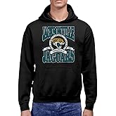 Hybrid Sports NFL - Jacksonville Jaguars - Stacked Banner Circle - Men's and Women's Pullover Hooded Fleece Sweatshirt - Size Small - BLACK