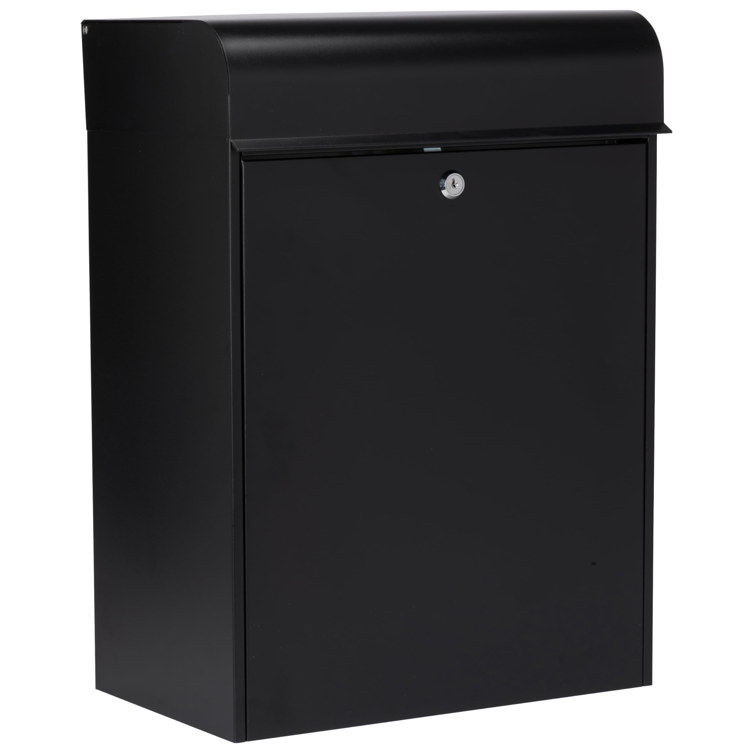 Burg Wachter PB01BK Wall Mounted Black Secure Steel Parcel Box