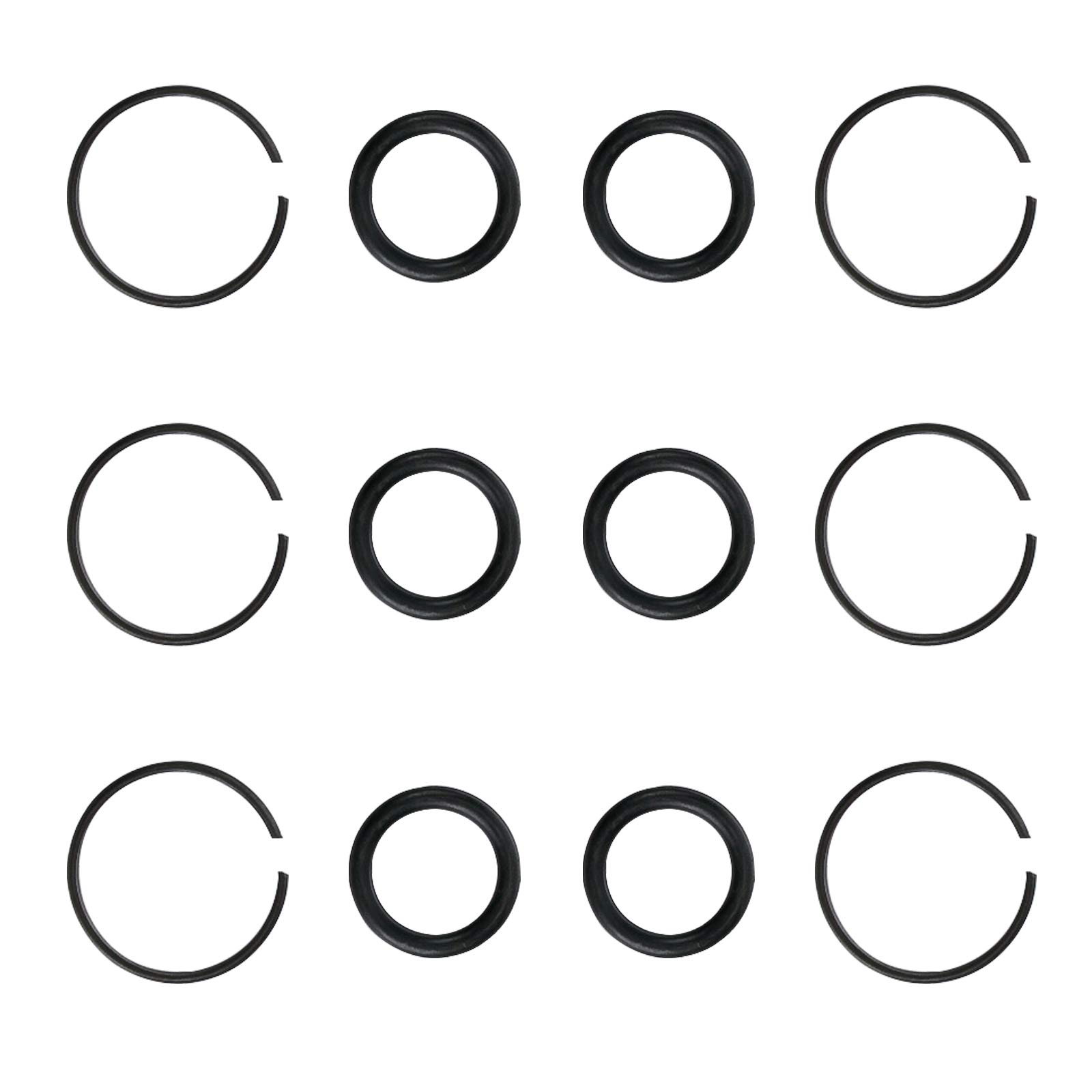 3/4''impact wrench socket fixing ring，Used on the drive head of 3/4" electric wrench and pneumatic wrench to fix the function of the sleeve, 6 sets include 6 rubber rings and 6 iron rings