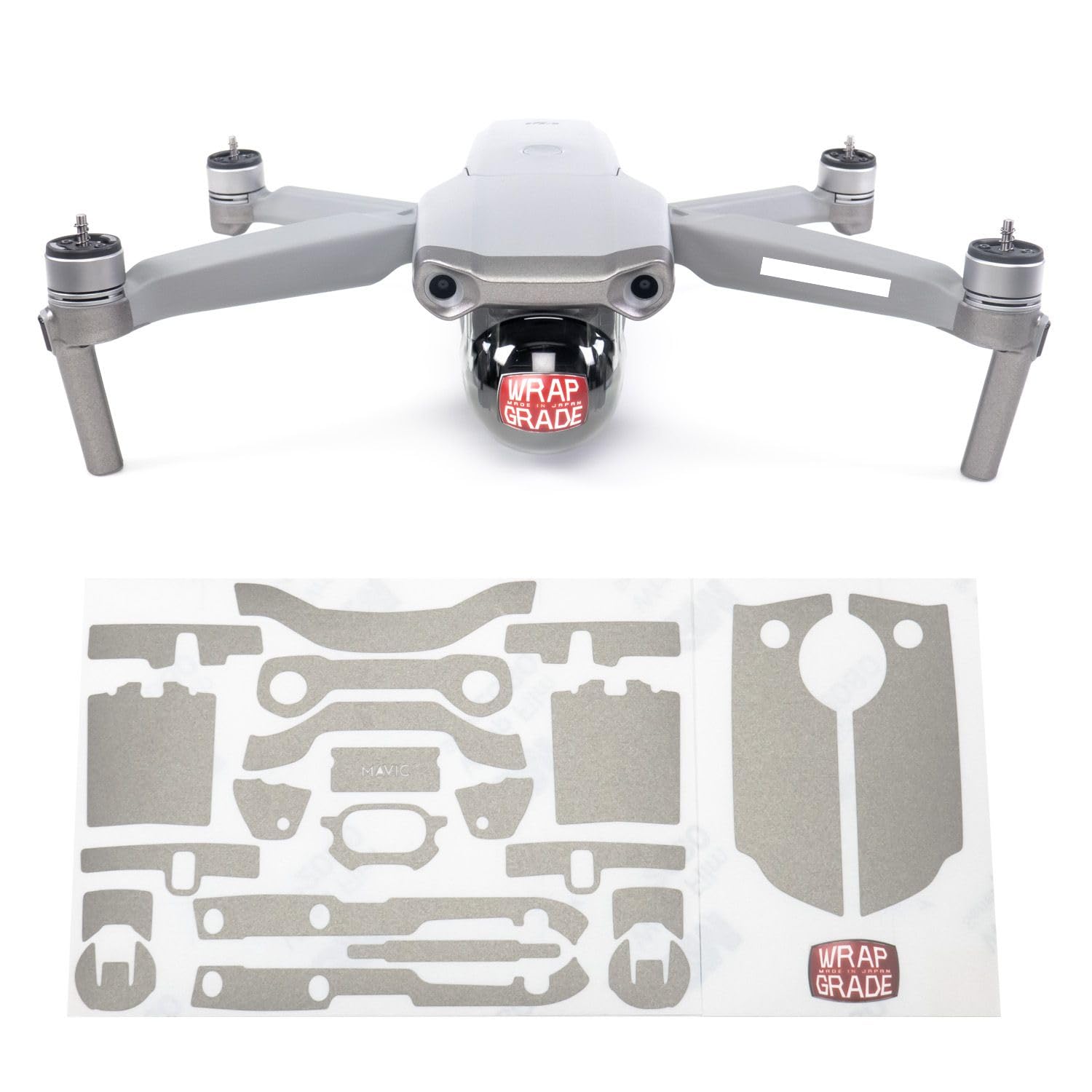 Wrapgrade Skin Compatible with DJI Mavic Air 2 | Accent Color A (TITANIUM)