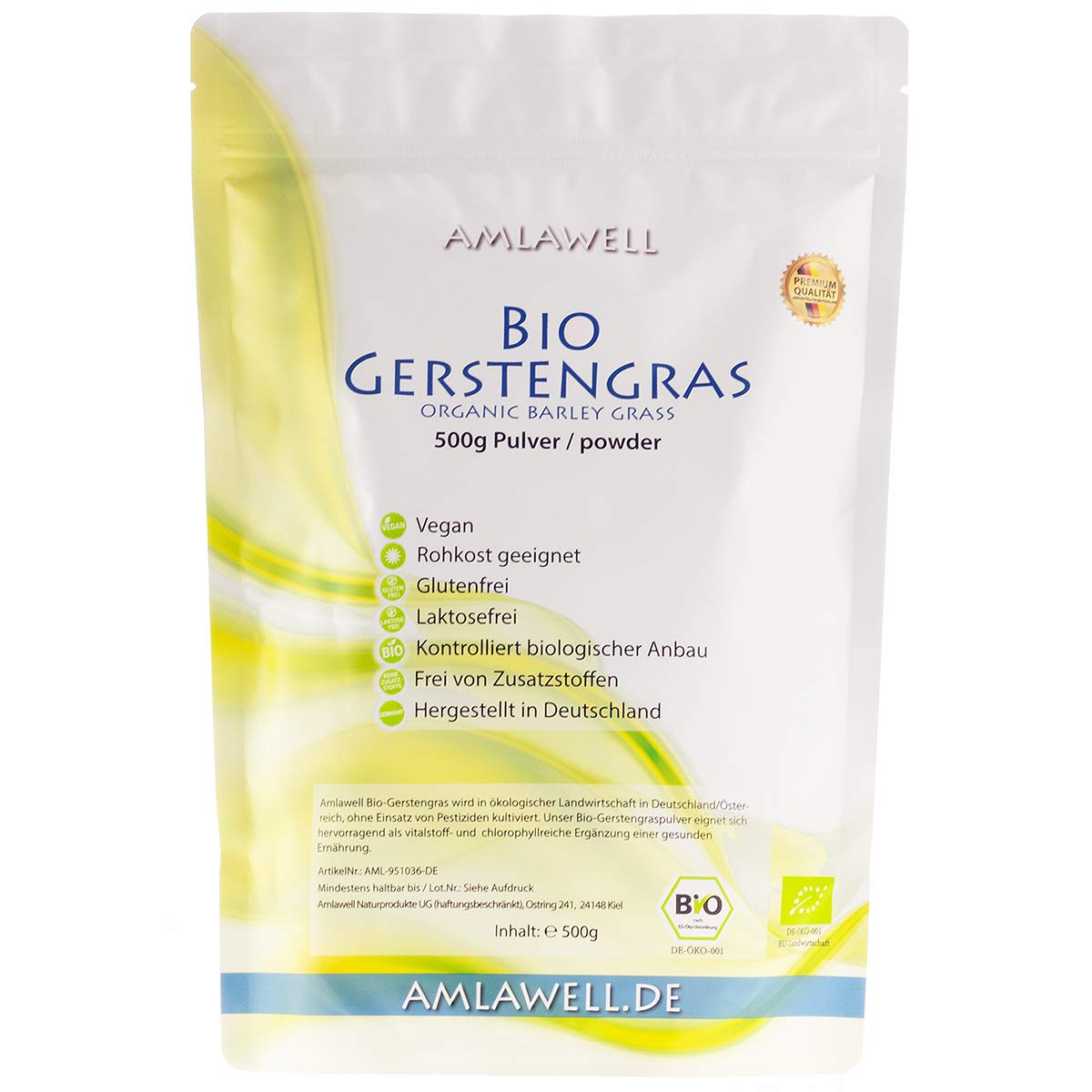 Mua Amlawell Organic Barley Grass Powder 500 G From German Production Raw Quality Certified Organic Barley Grass De 039 Tren Amazon đức Chinh Hang 2021 Fado