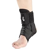 Ankle Brace for Women and Men, Lace Up Ankle Support Brace Stabilizer For Sprained Ankle (Medium)