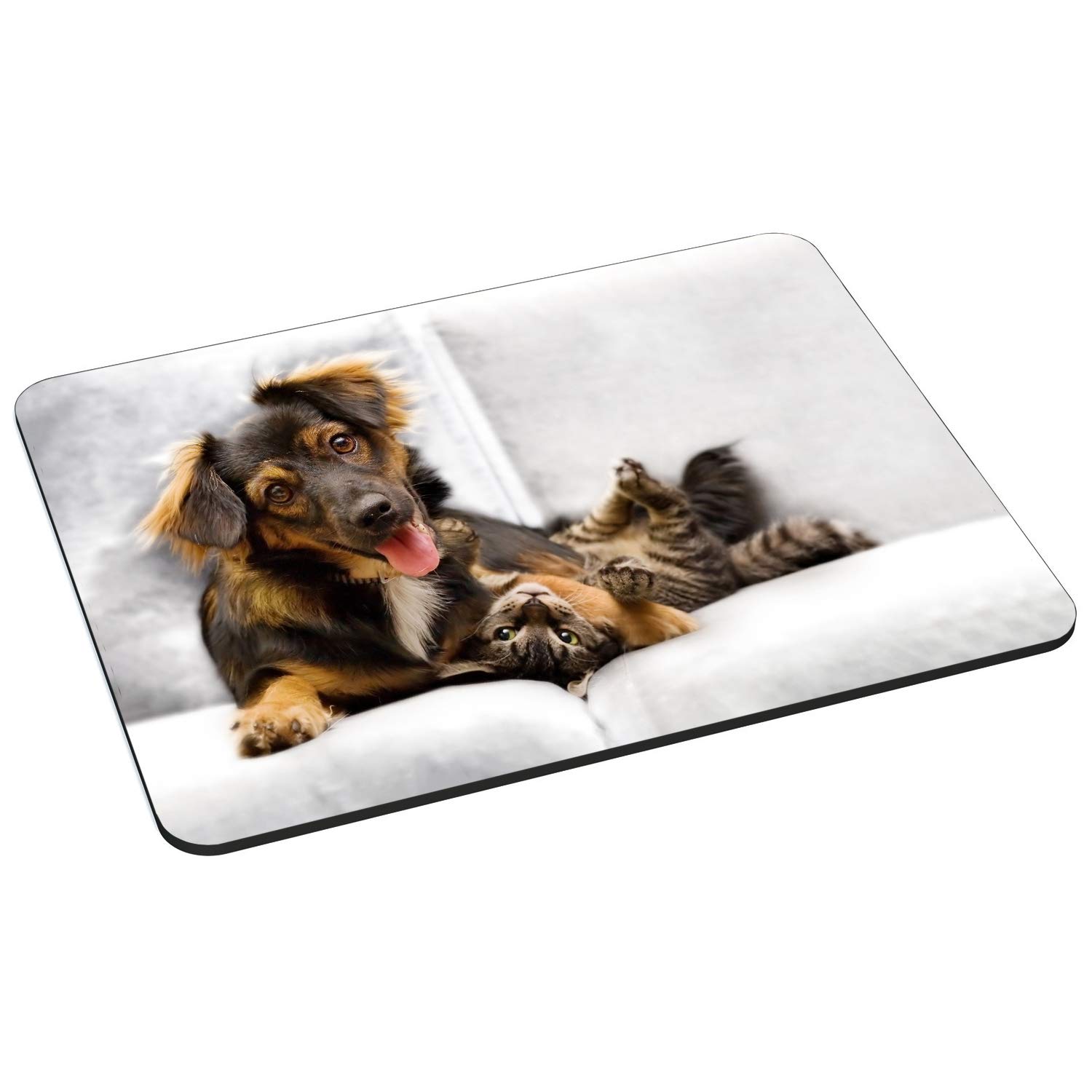 PEDEA Design Mouse Mat Cat and Dog Design